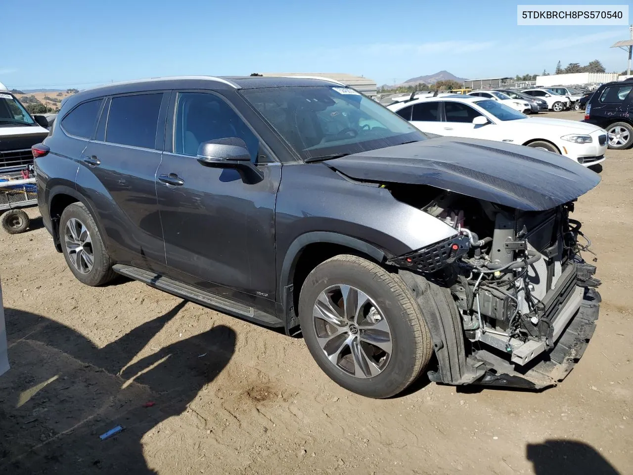 2023 Toyota Highlander Hybrid Xle VIN: 5TDKBRCH8PS570540 Lot: 75845874