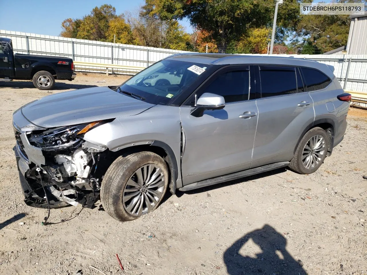 2023 Toyota Highlander Hybrid Limited VIN: 5TDEBRCH6PS118793 Lot: 77619374