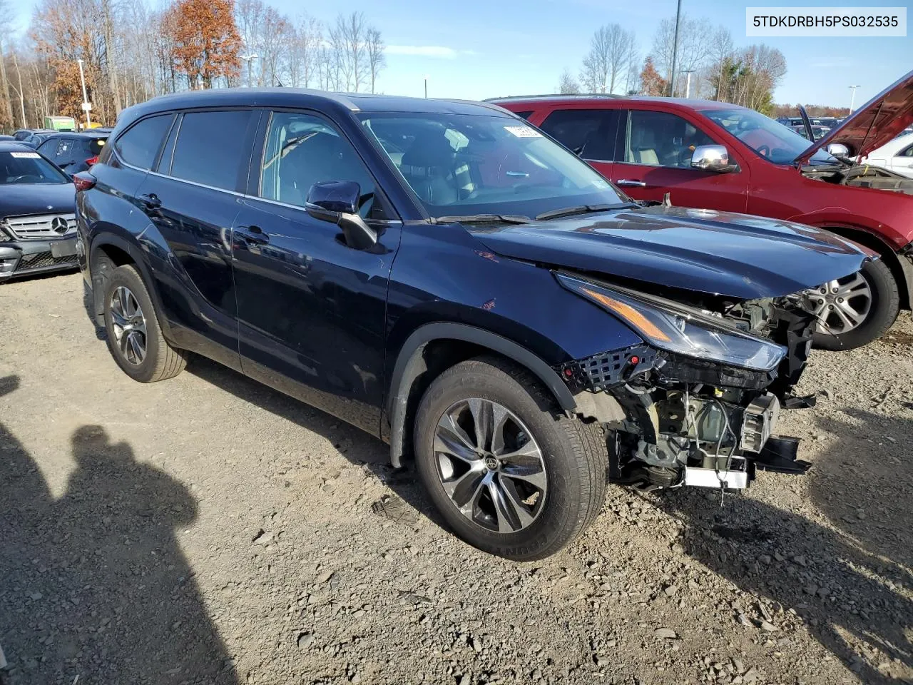 2023 Toyota Highlander L VIN: 5TDKDRBH5PS032535 Lot: 80658264