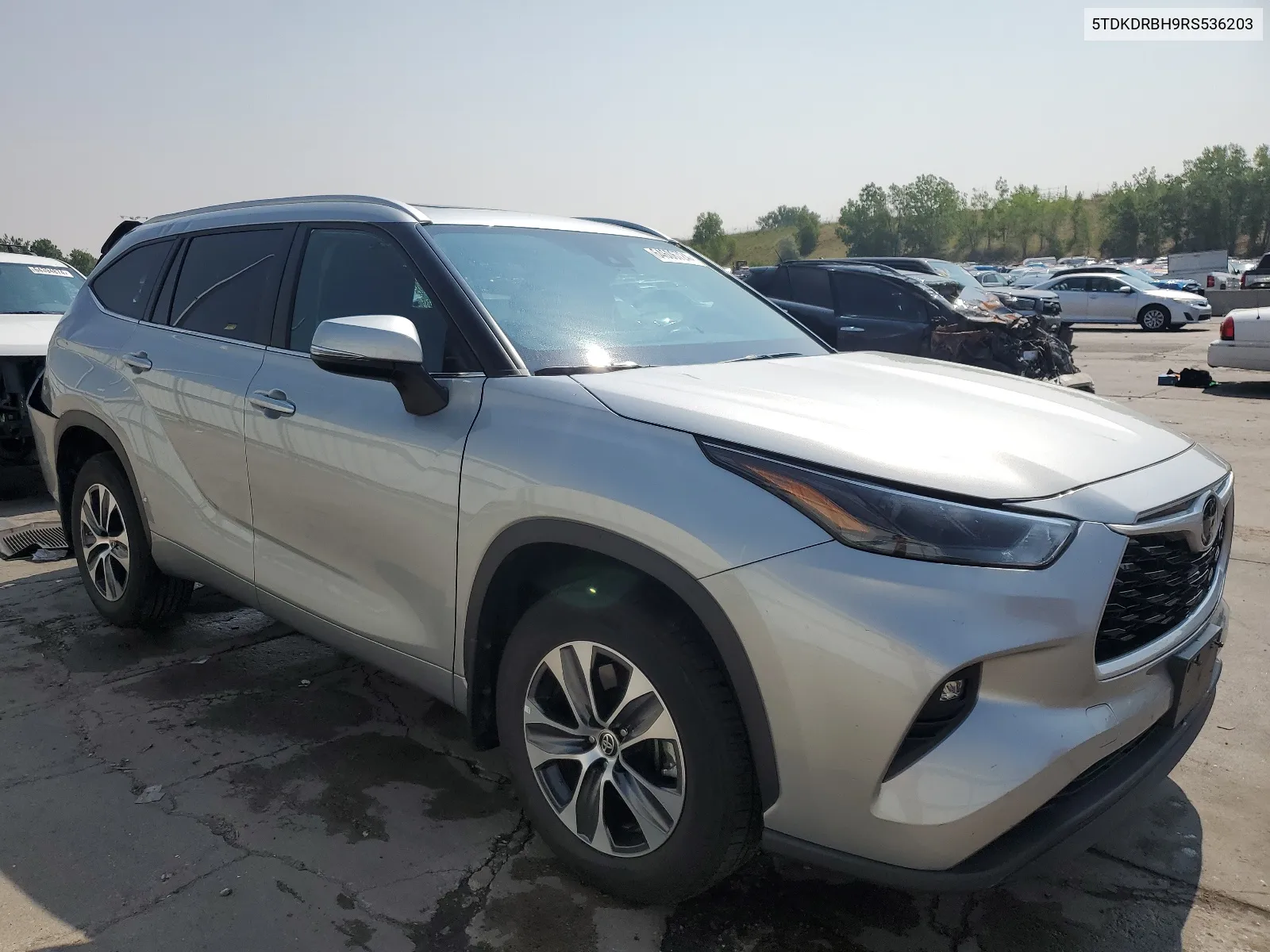 2024 Toyota Highlander Le VIN: 5TDKDRBH9RS536203 Lot: 64606724