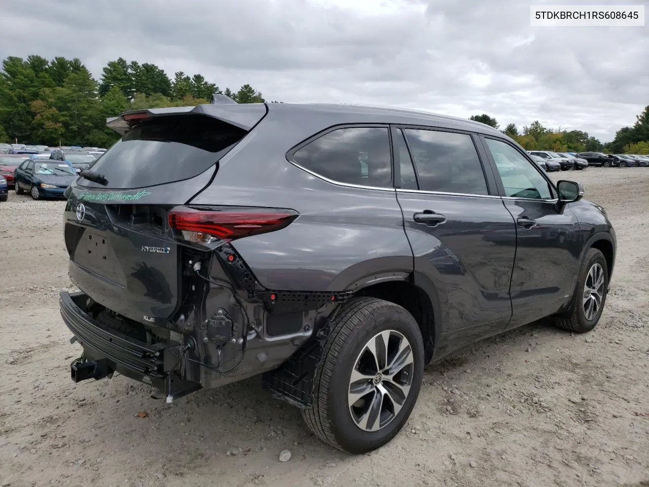 2024 Toyota Highlander Hybrid Xle VIN: 5TDKBRCH1RS608645 Lot: 72539414