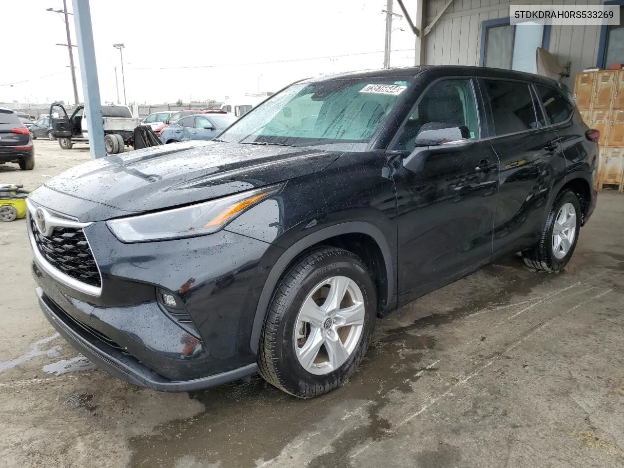 2024 Toyota Highlander Le VIN: 5TDKDRAH0RS533269 Lot: 73516644