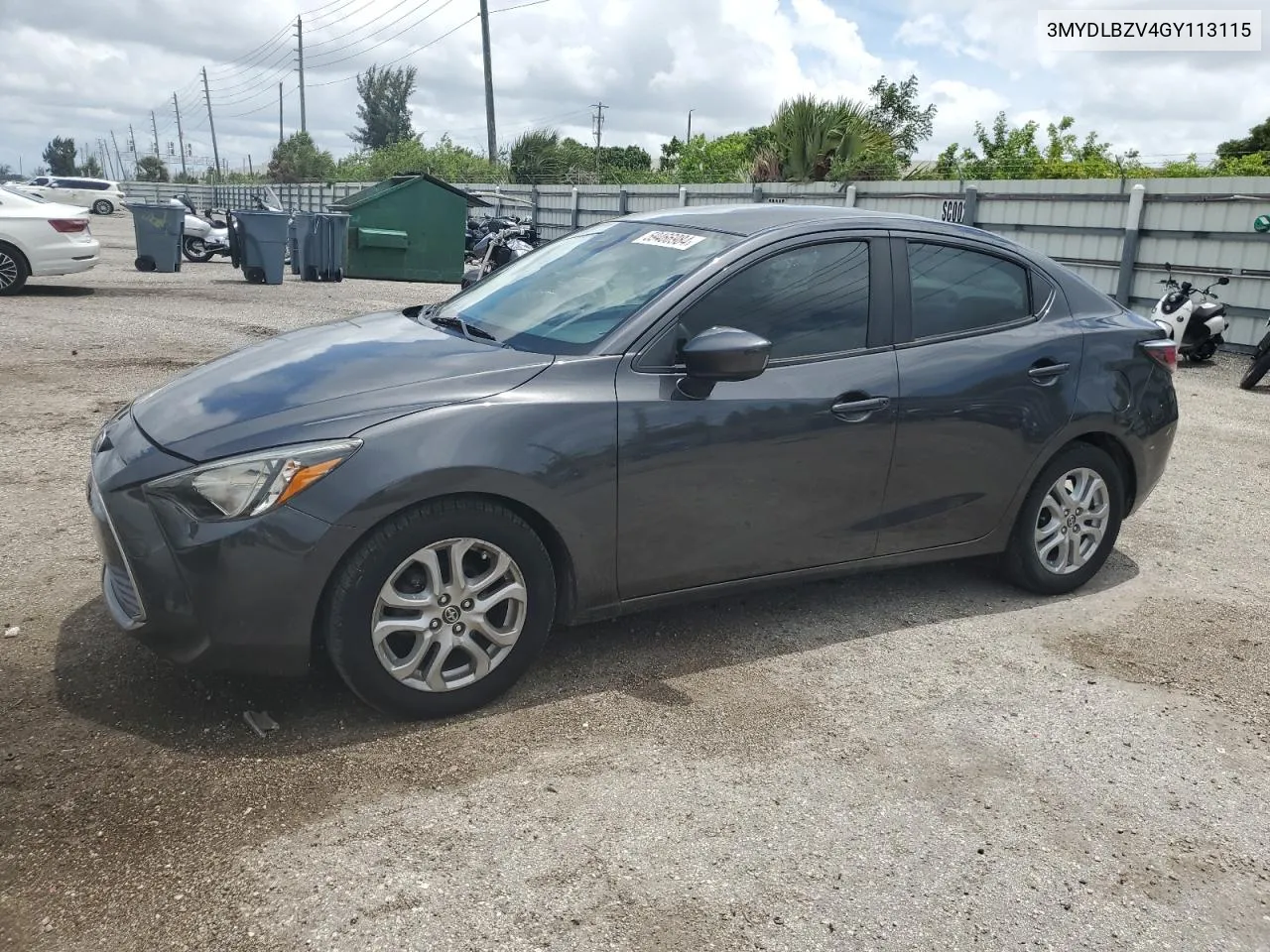 2016 Toyota Scion Ia VIN: 3MYDLBZV4GY113115 Lot: 59466984