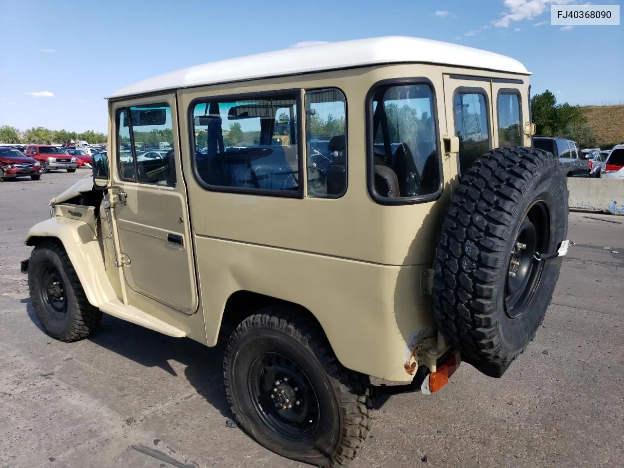 1984 Toyota Land Cruis VIN: FJ40368090 Lot: 73023494