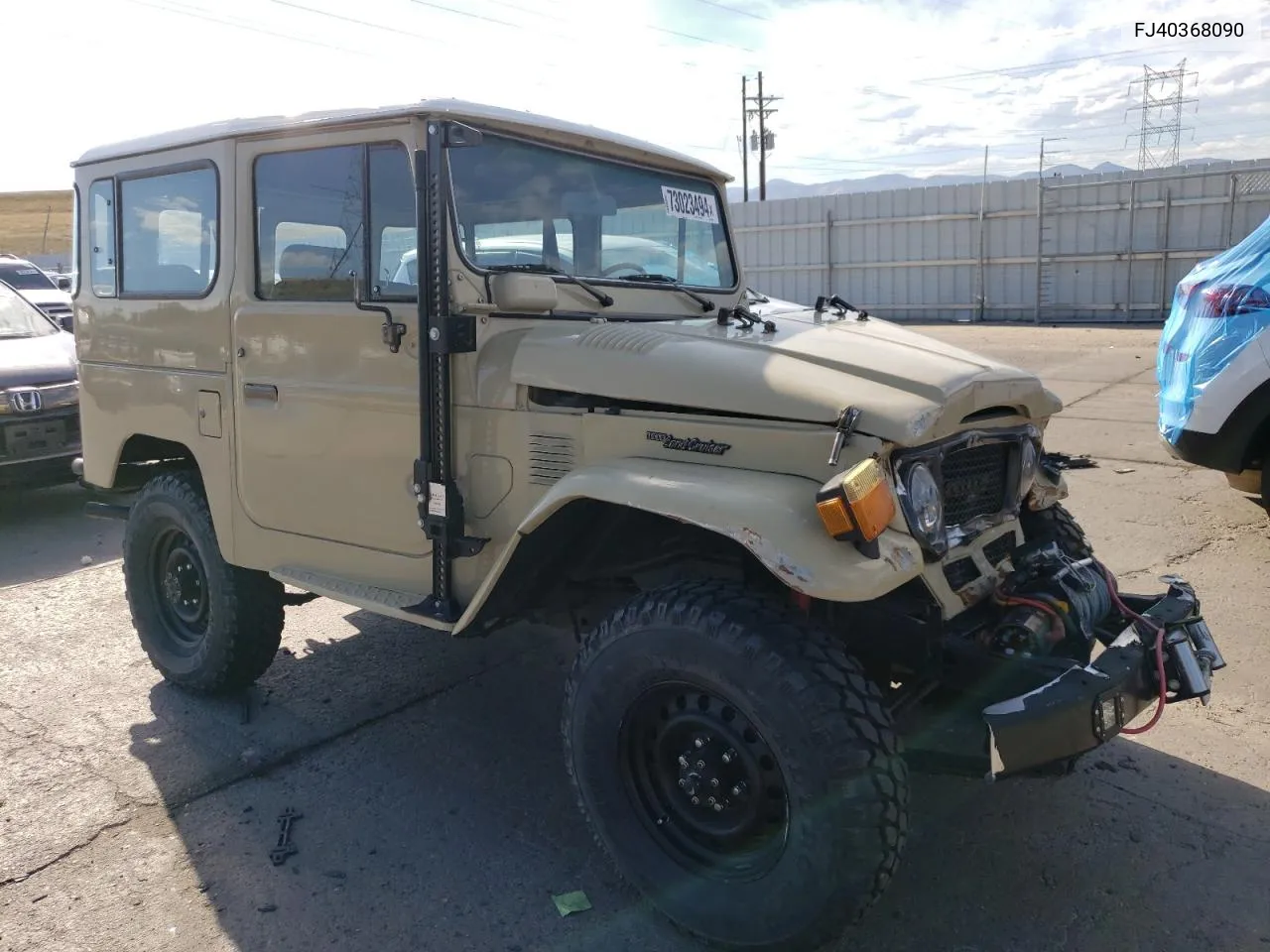 1984 Toyota Land Cruis VIN: FJ40368090 Lot: 73023494