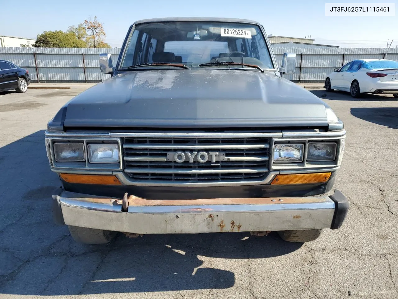 1990 Toyota Land Cruiser Fj62 Gx VIN: JT3FJ62G7L1115461 Lot: 80126224