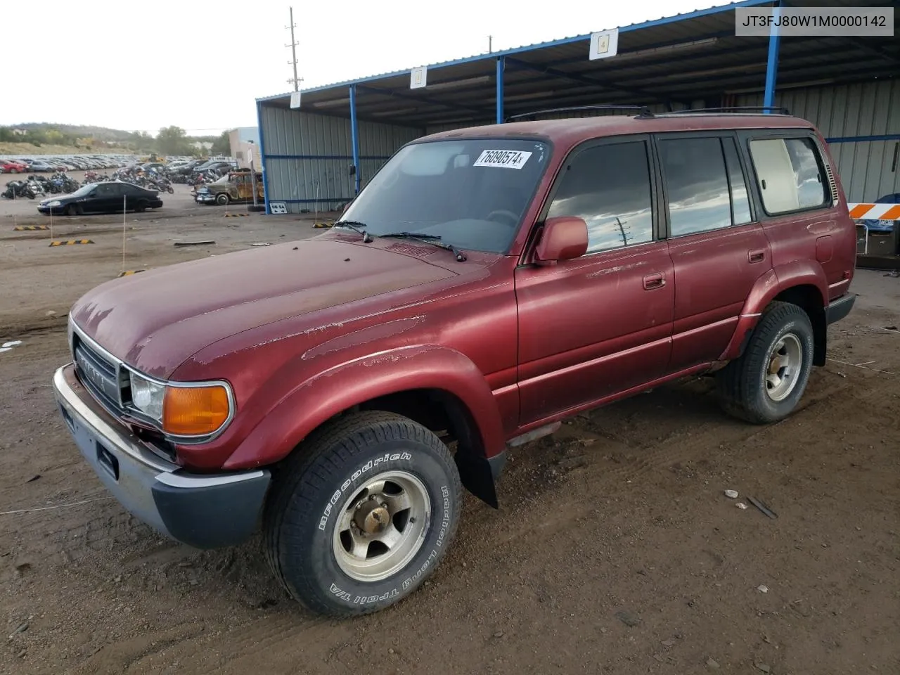 1991 Toyota Land Cruiser Fj80 VIN: JT3FJ80W1M0000142 Lot: 76090574