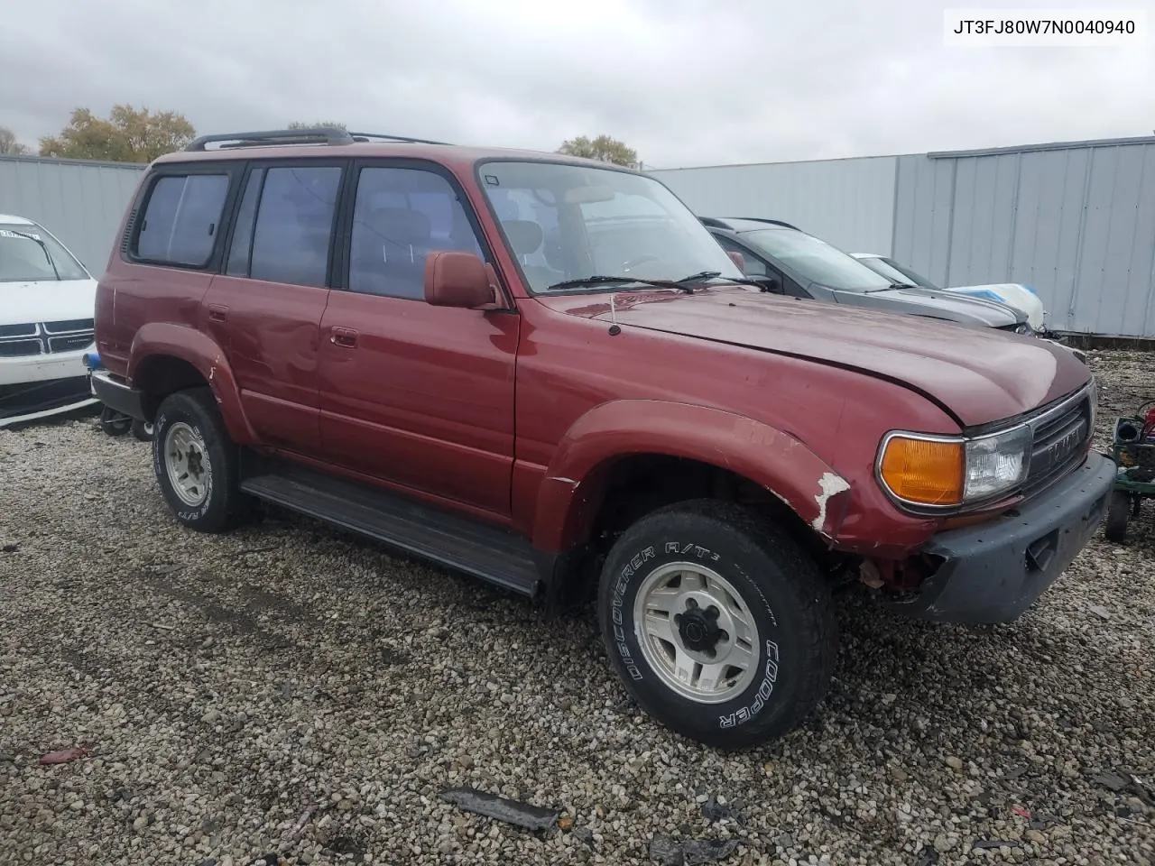 1992 Toyota Land Cruiser Fj80 VIN: JT3FJ80W7N0040940 Lot: 78528874