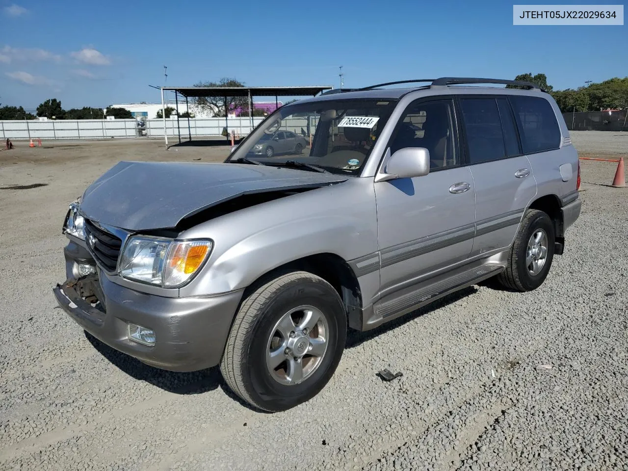 2002 Toyota Land Cruiser VIN: JTEHT05JX22029634 Lot: 78552444