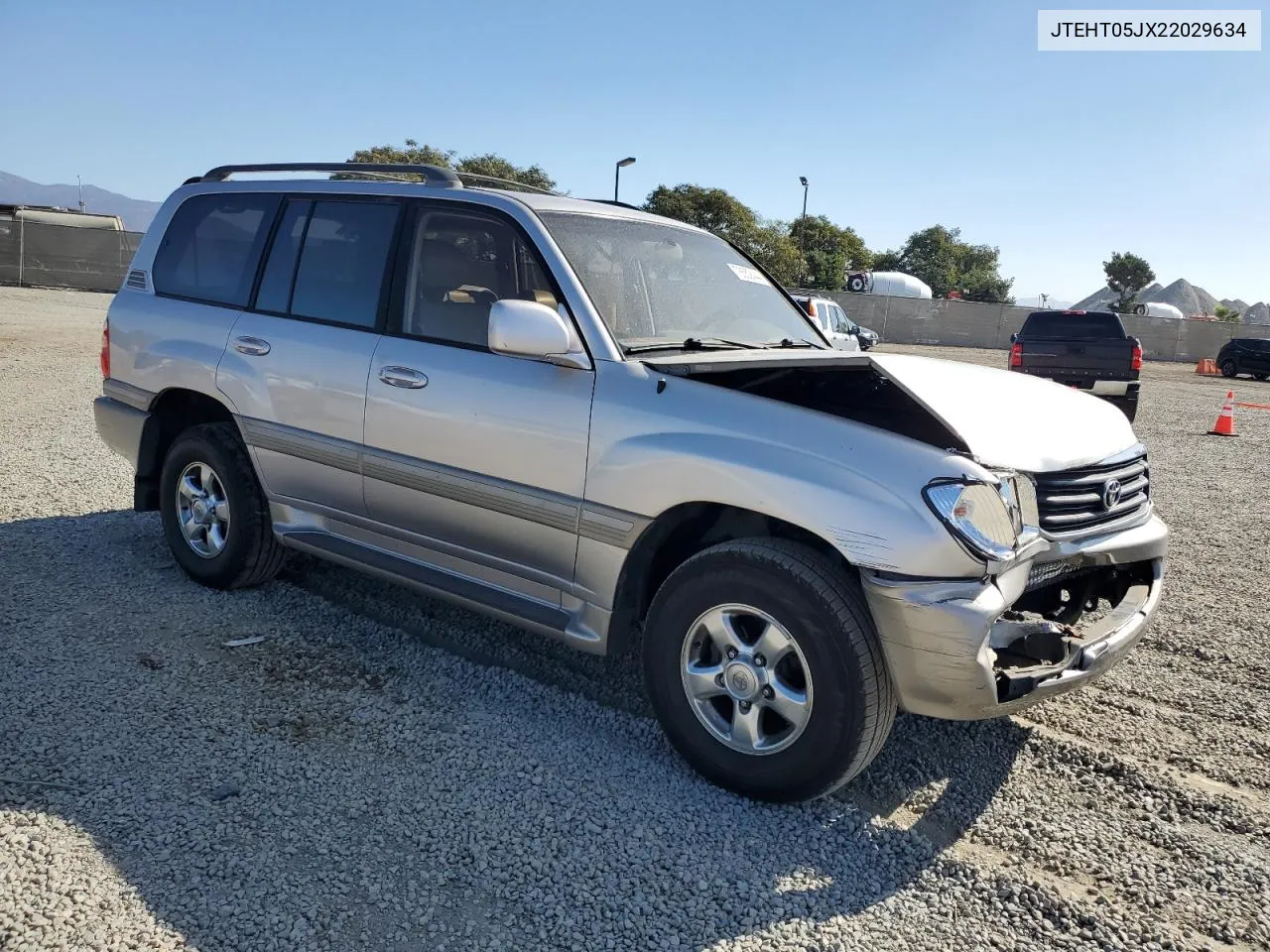 2002 Toyota Land Cruiser VIN: JTEHT05JX22029634 Lot: 78552444