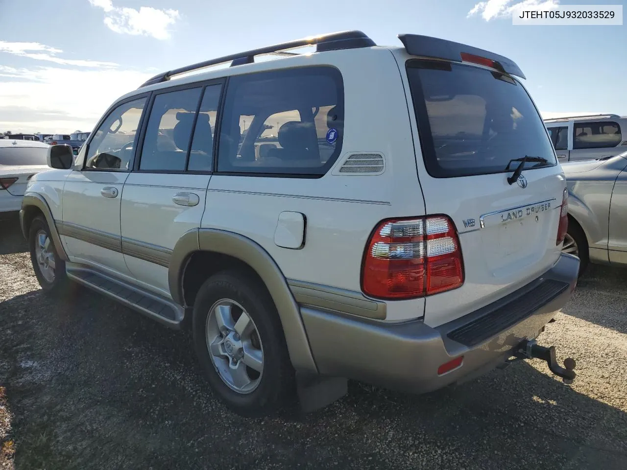 2003 Toyota Land Cruiser VIN: JTEHT05J932033529 Lot: 73855214