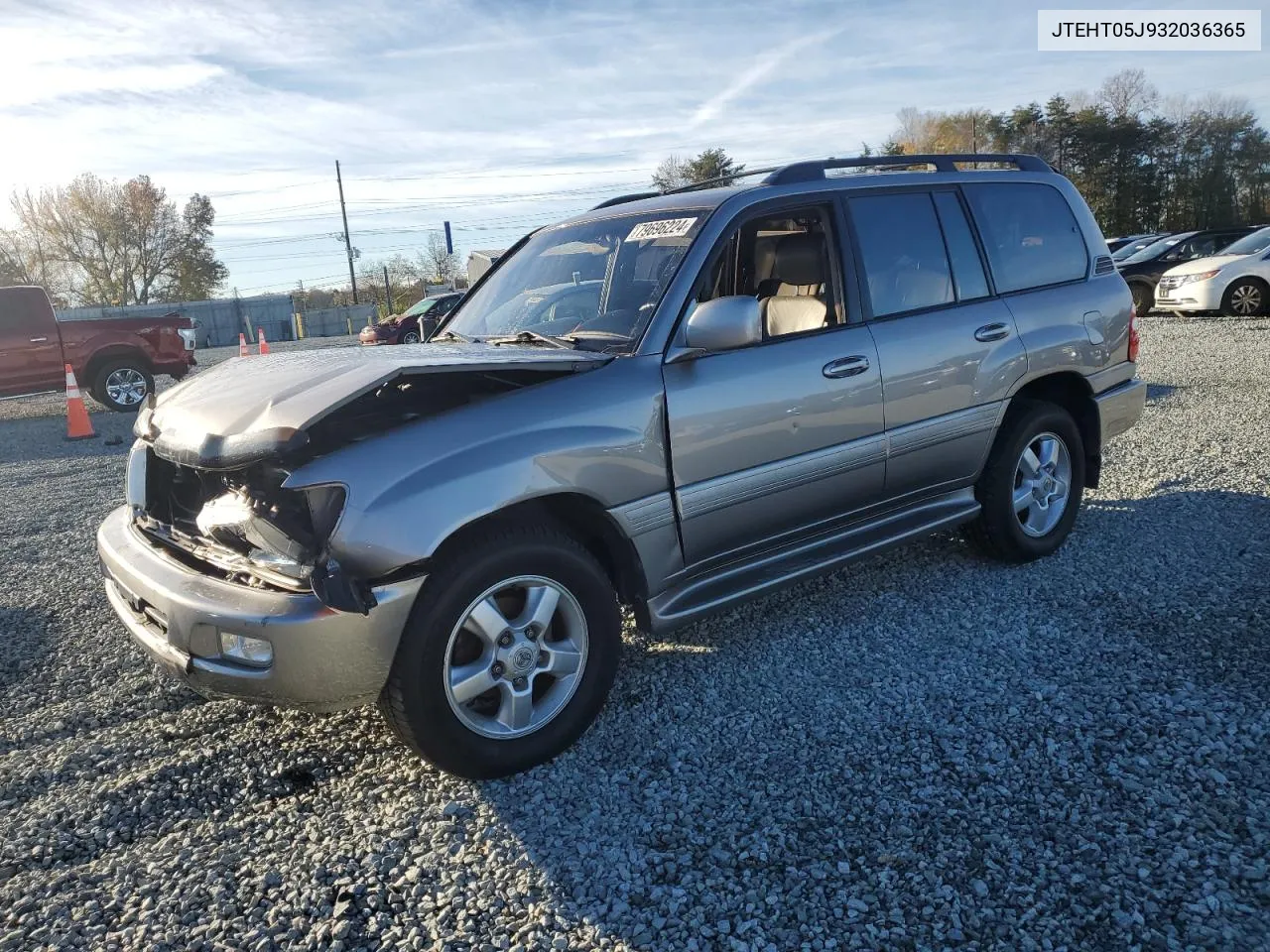 2003 Toyota Land Cruiser VIN: JTEHT05J932036365 Lot: 79696224