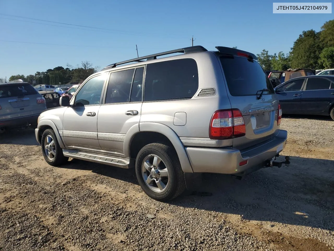 2007 Toyota Land Cruiser VIN: JTEHT05J472104979 Lot: 75493504