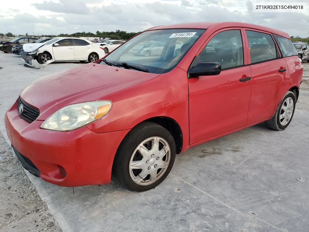 2005 Toyota Corolla Matrix Xr VIN: 2T1KR32E15C494018 Lot: 75164794