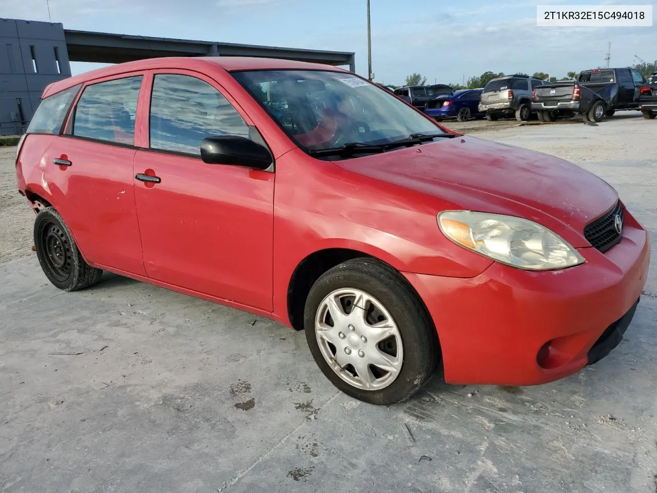 2005 Toyota Corolla Matrix Xr VIN: 2T1KR32E15C494018 Lot: 75164794