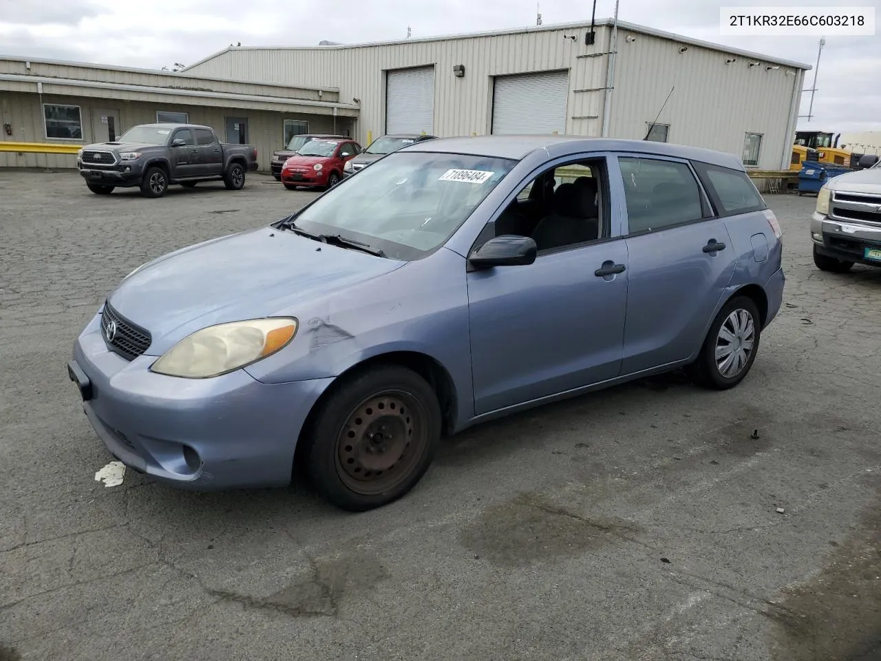 2006 Toyota Corolla Matrix Xr VIN: 2T1KR32E66C603218 Lot: 71896484