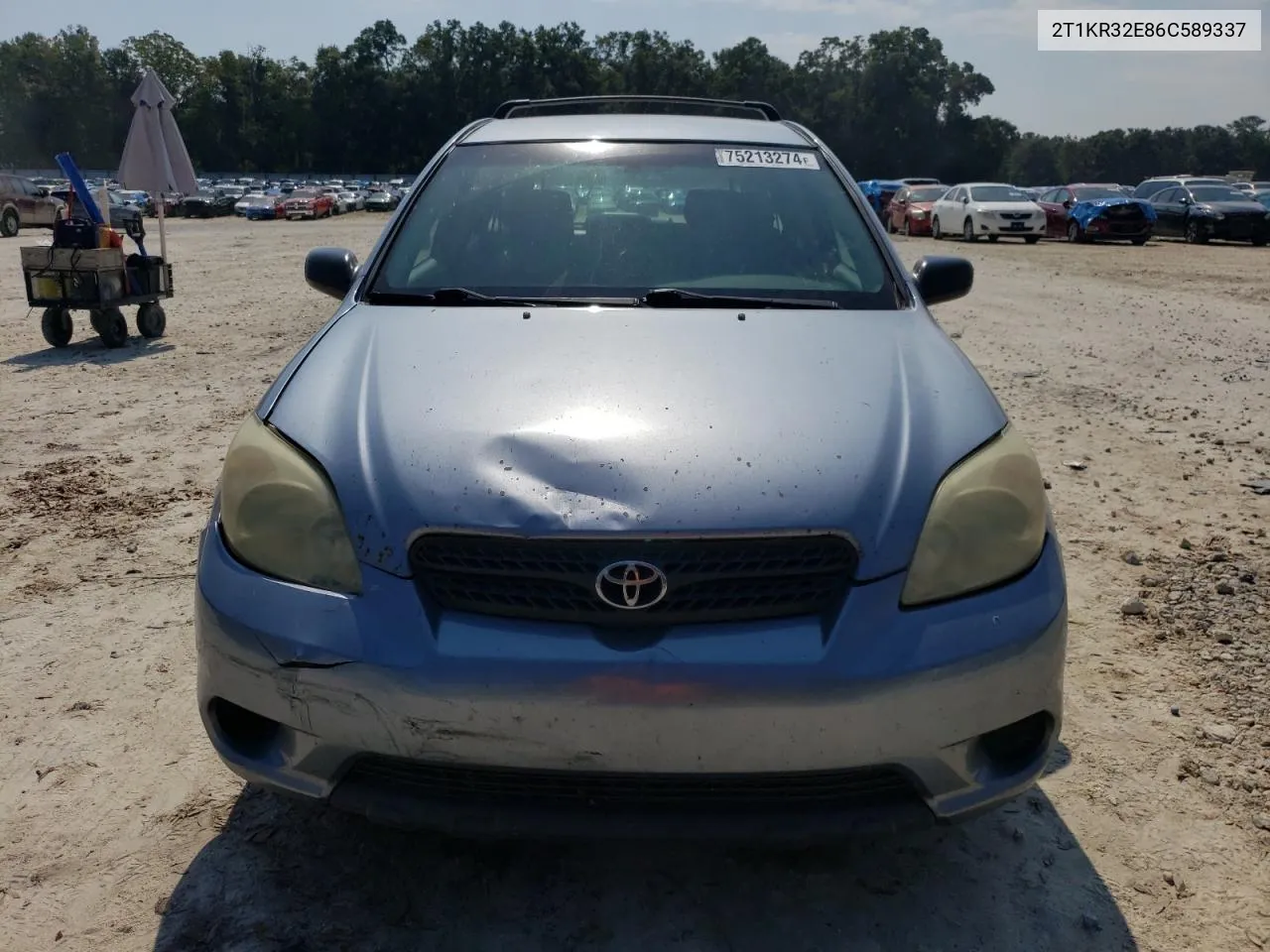 2006 Toyota Corolla Matrix Xr VIN: 2T1KR32E86C589337 Lot: 75213274