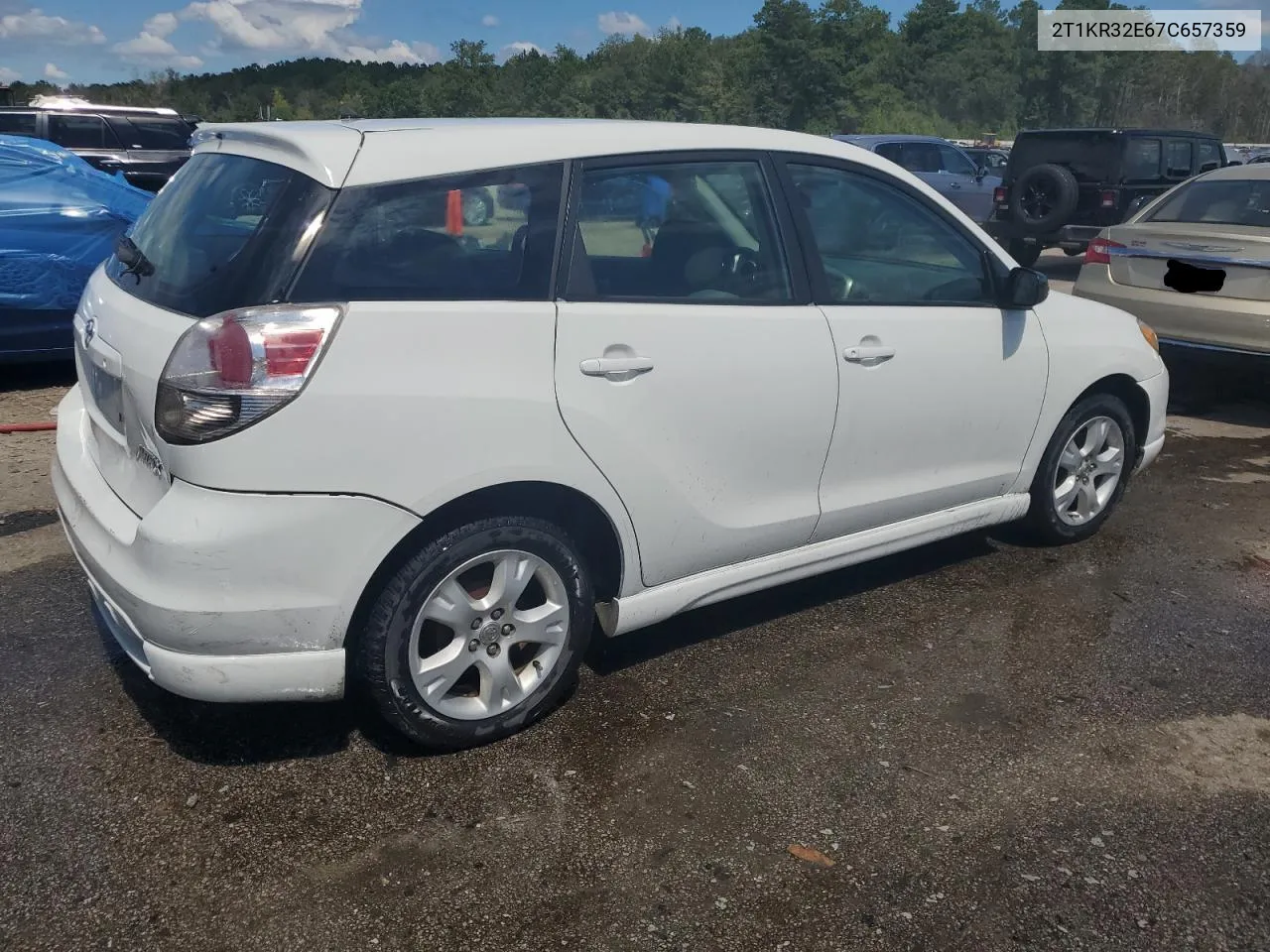 2007 Toyota Corolla Matrix Xr VIN: 2T1KR32E67C657359 Lot: 68327964