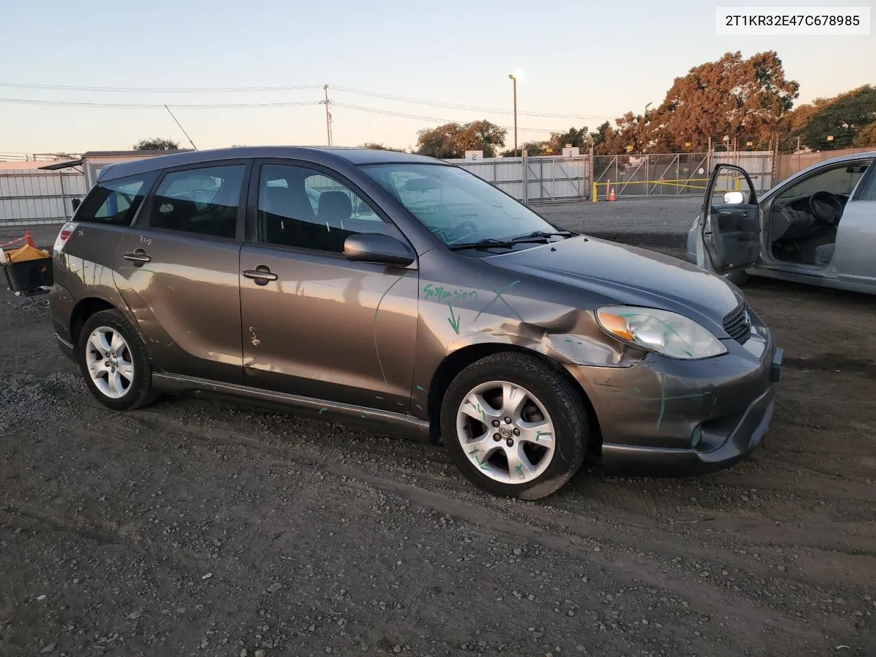 2007 Toyota Corolla Matrix Xr VIN: 2T1KR32E47C678985 Lot: 80155214