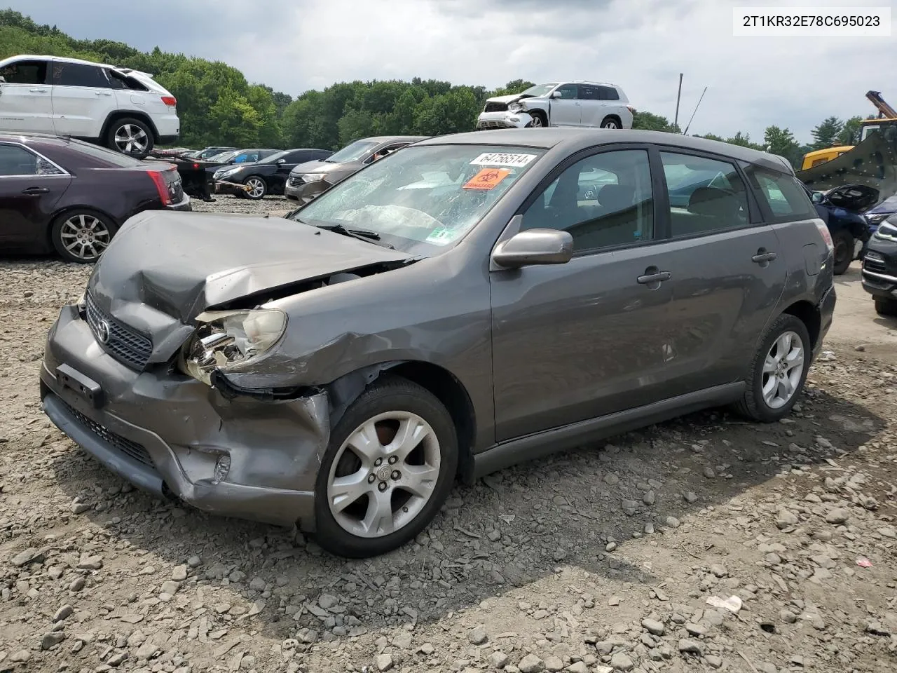 2008 Toyota Corolla Matrix Xr VIN: 2T1KR32E78C695023 Lot: 64756514