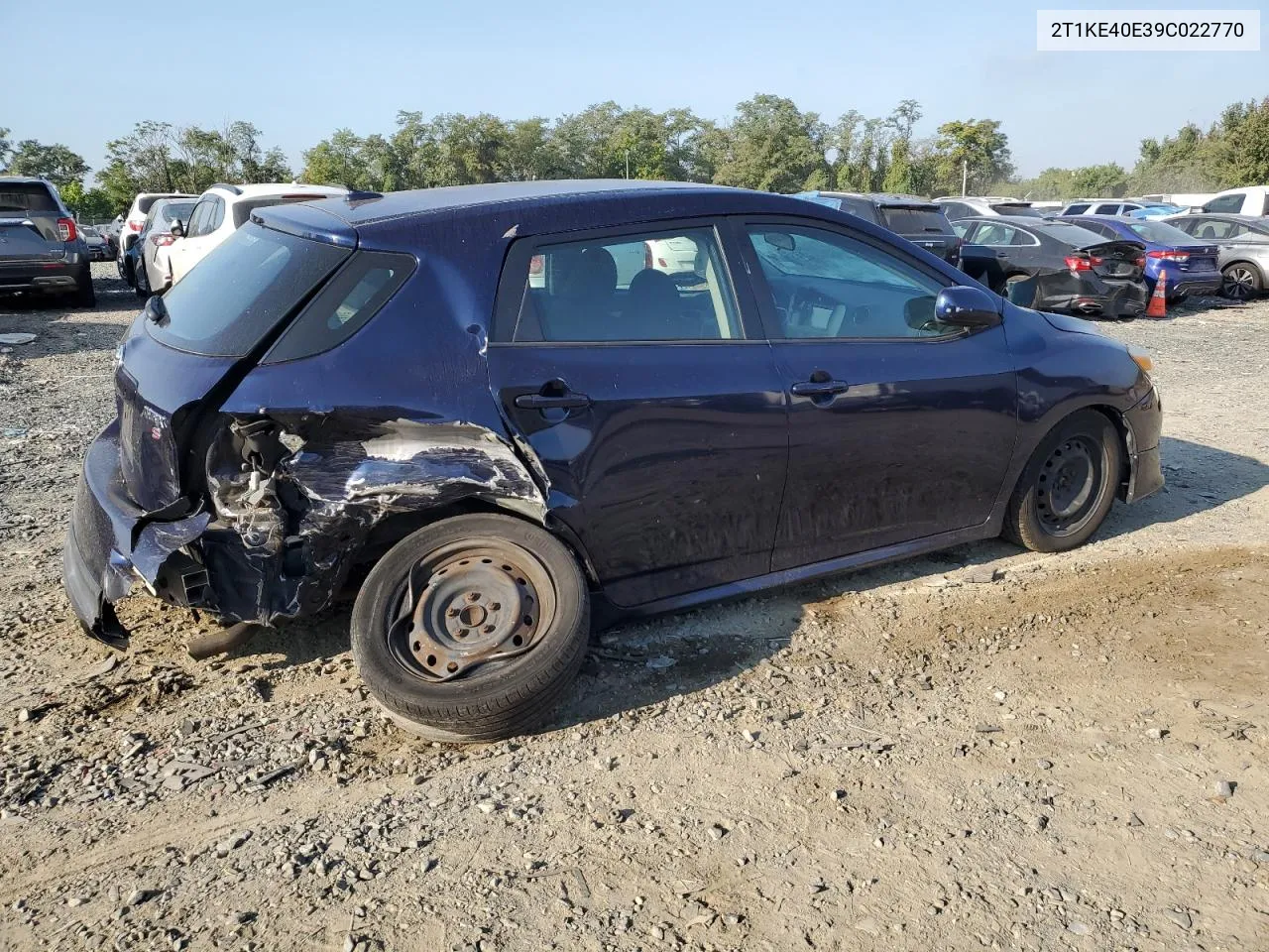 2009 Toyota Corolla Matrix S VIN: 2T1KE40E39C022770 Lot: 69586534