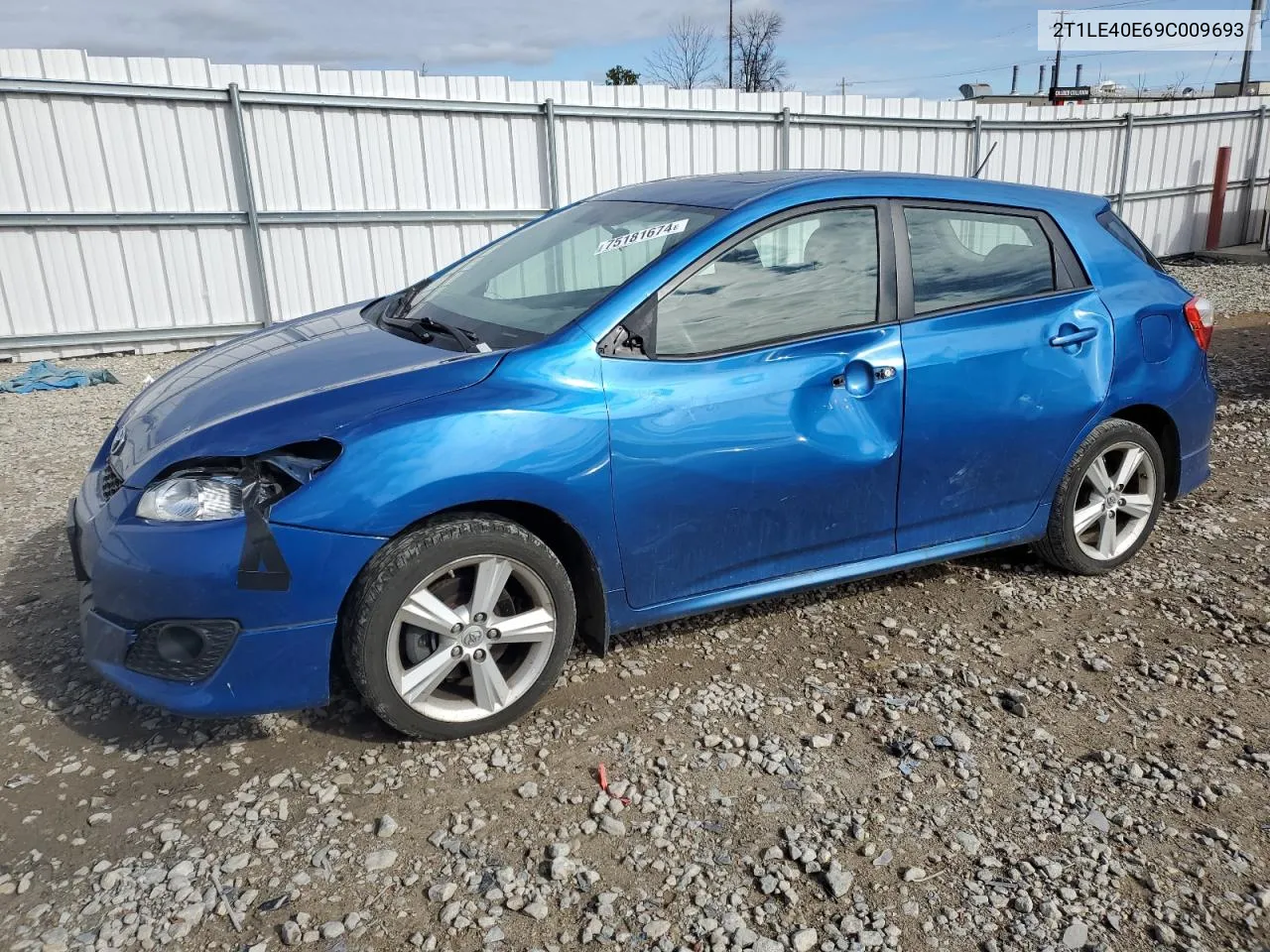 2009 Toyota Corolla Matrix S VIN: 2T1LE40E69C009693 Lot: 75181674