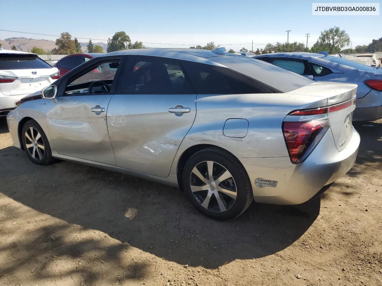 2016 Toyota Mirai VIN: JTDBVRBD3GA000836 Lot: 73511704