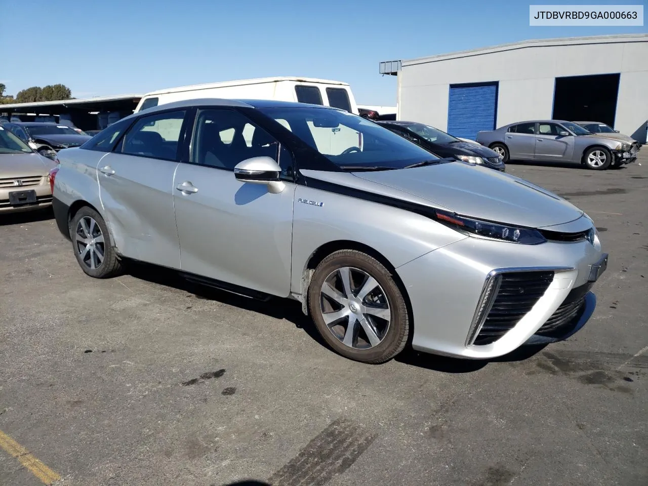 2016 Toyota Mirai VIN: JTDBVRBD9GA000663 Lot: 76711494