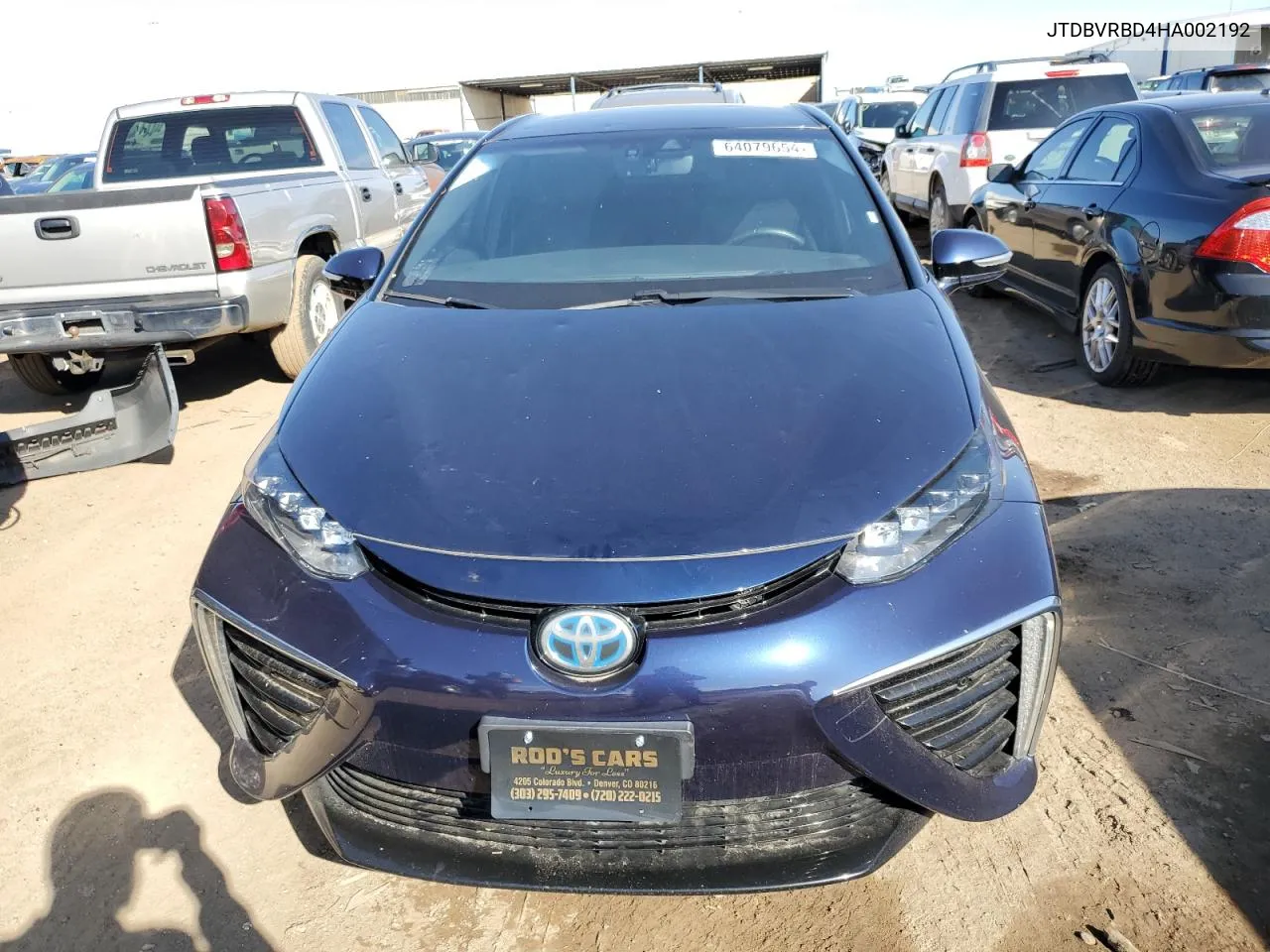 2017 Toyota Mirai VIN: JTDBVRBD4HA002192 Lot: 64079654