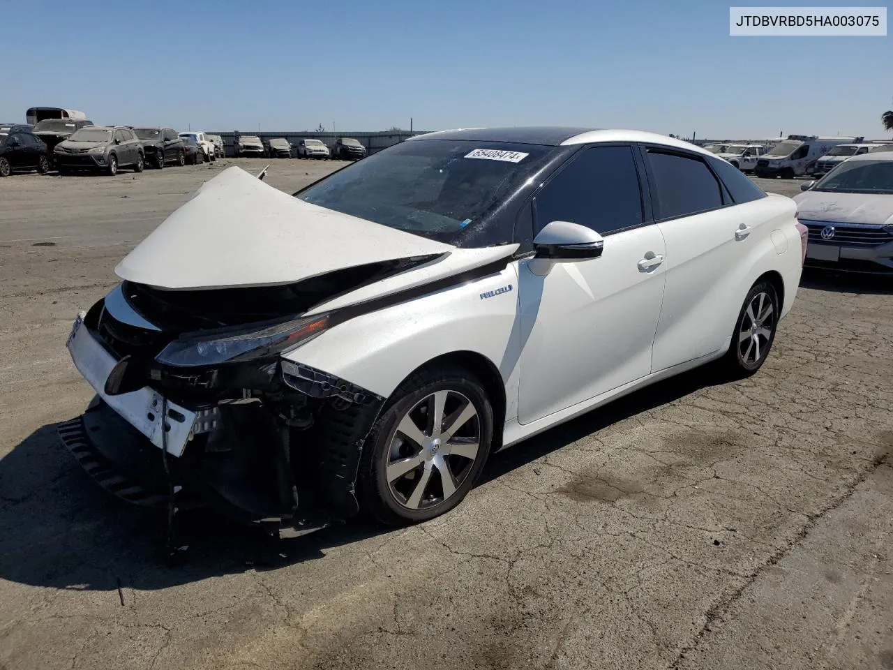 2017 Toyota Mirai VIN: JTDBVRBD5HA003075 Lot: 65408474