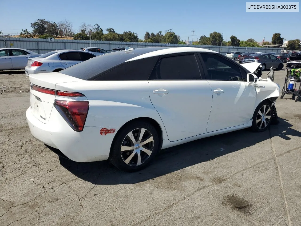 2017 Toyota Mirai VIN: JTDBVRBD5HA003075 Lot: 65408474