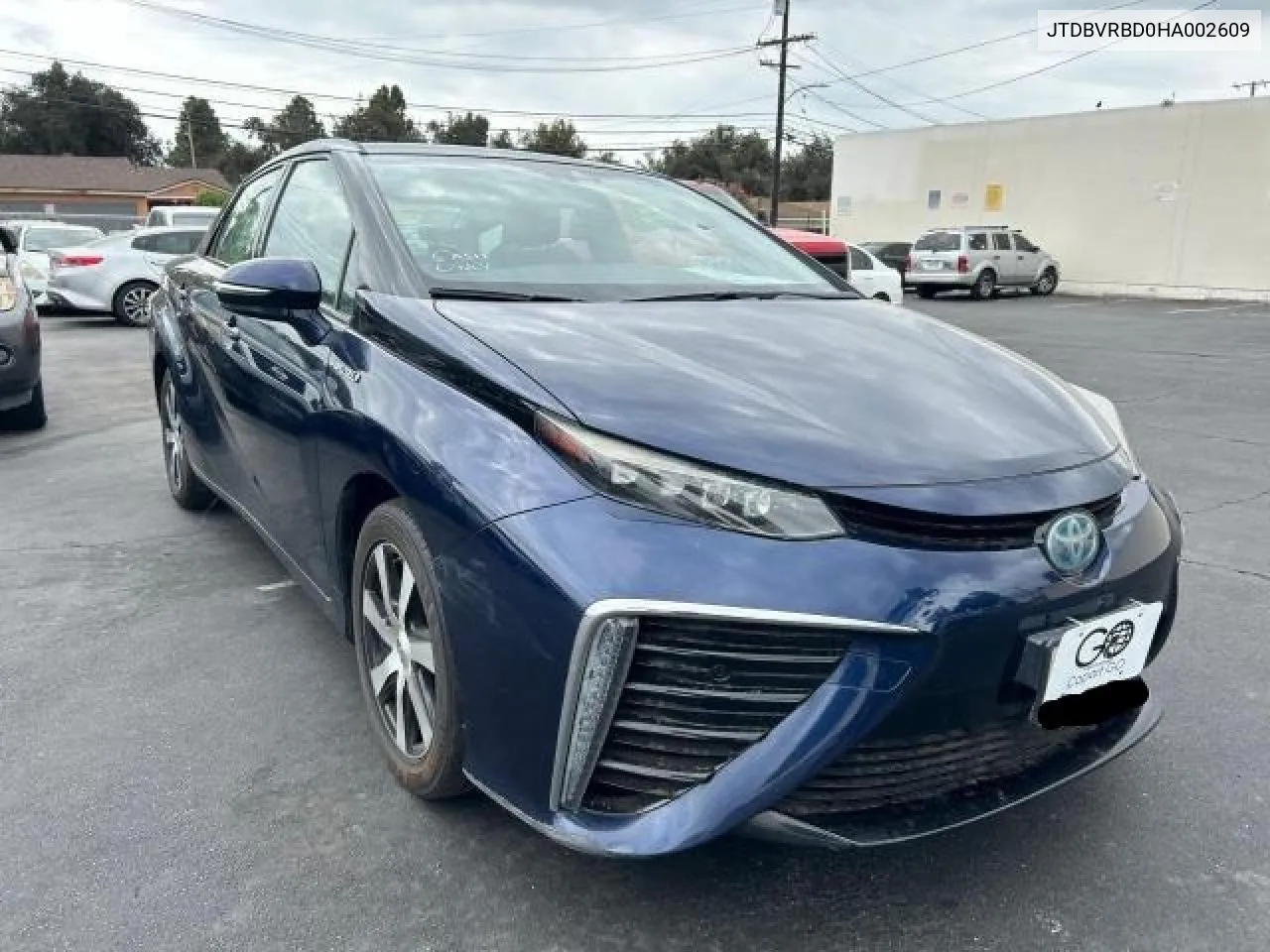 2017 Toyota Mirai VIN: JTDBVRBD0HA002609 Lot: 72614834