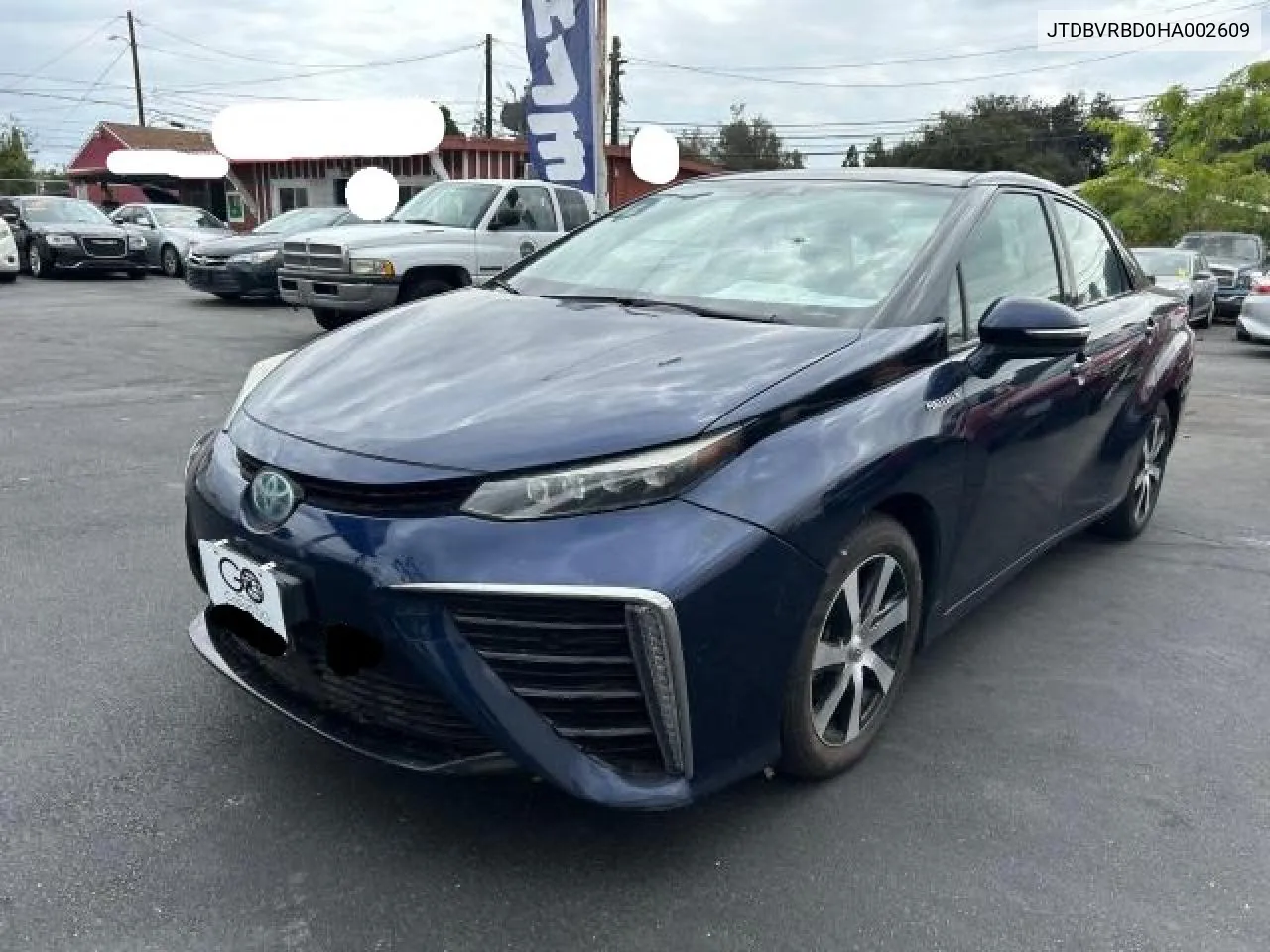 JTDBVRBD0HA002609 2017 Toyota Mirai