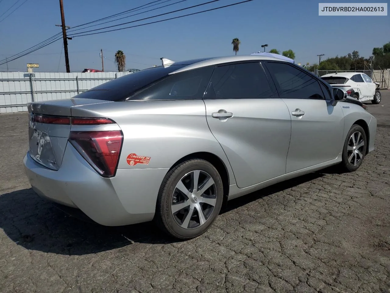 2017 Toyota Mirai VIN: JTDBVRBD2HA002613 Lot: 73052334