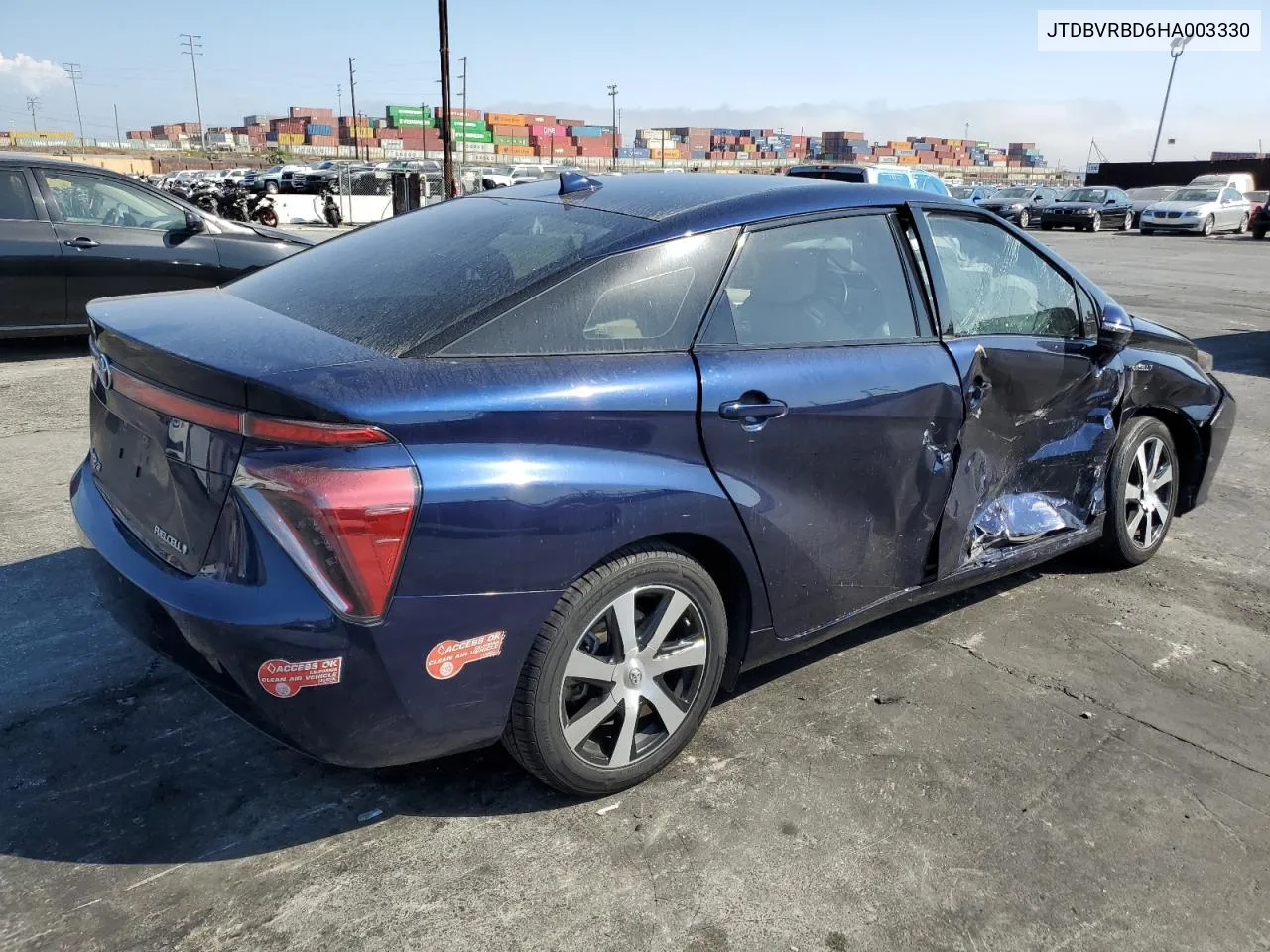 2017 Toyota Mirai VIN: JTDBVRBD6HA003330 Lot: 73846344