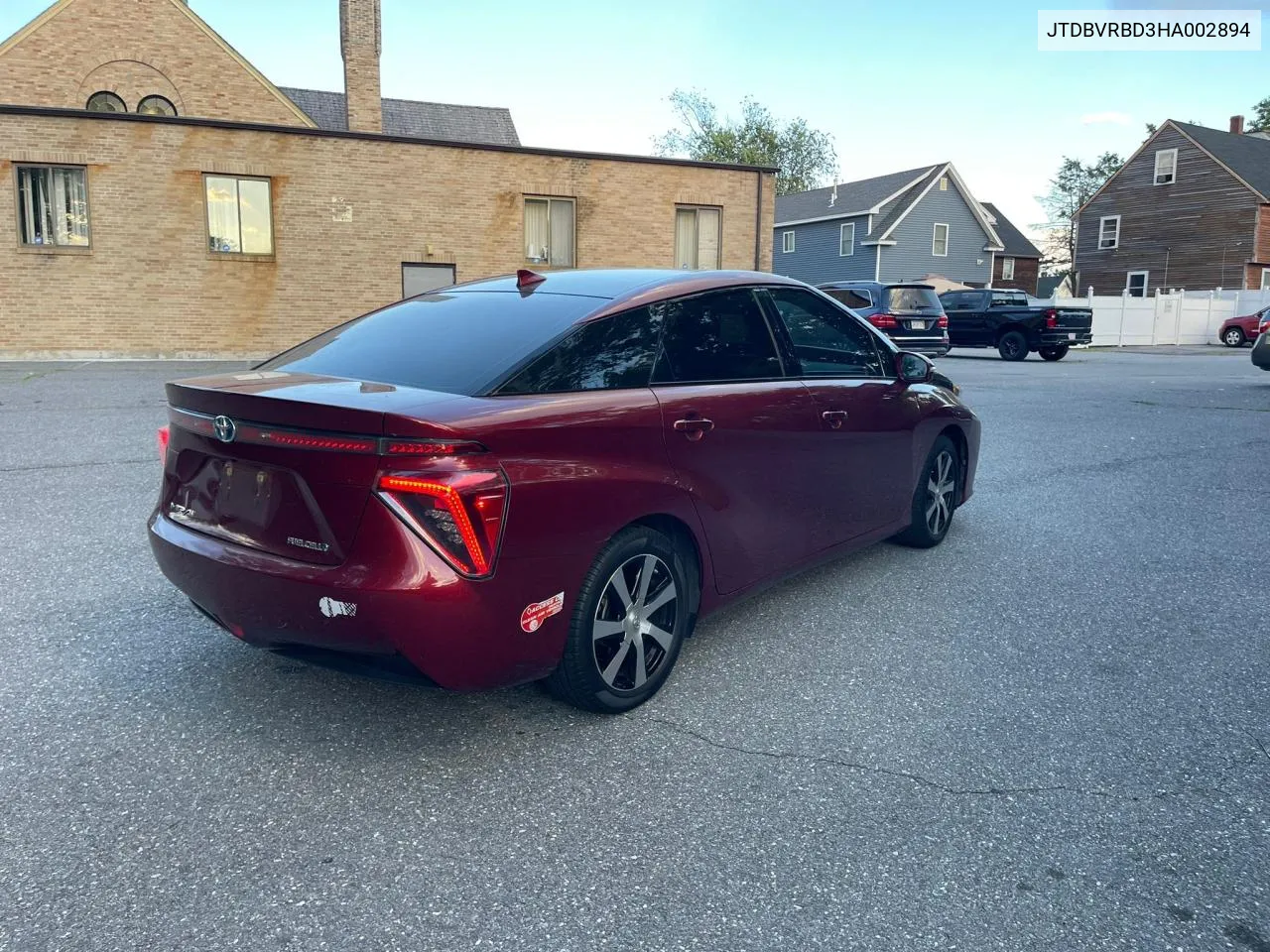 2017 Toyota Mirai VIN: JTDBVRBD3HA002894 Lot: 74149894