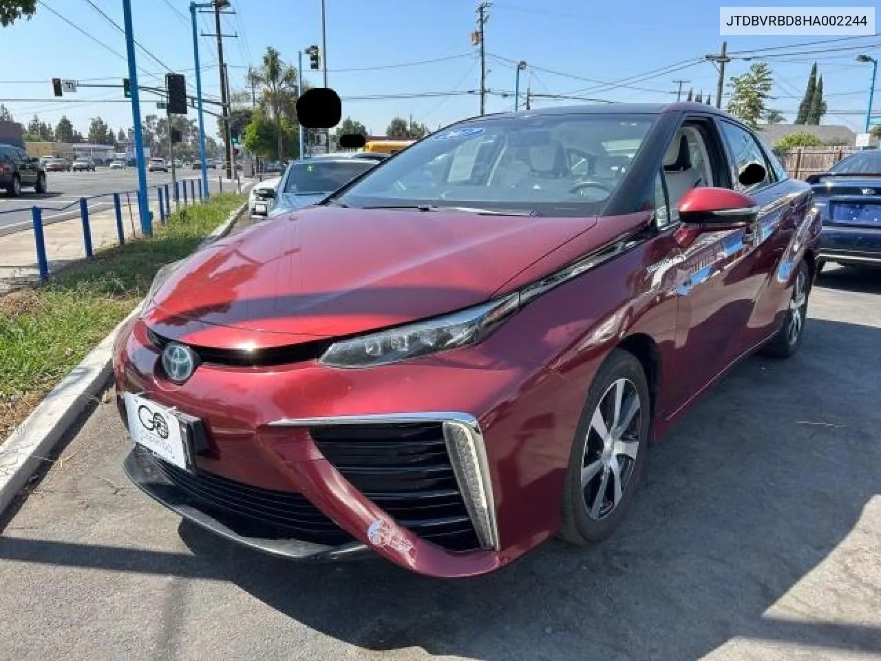 2017 Toyota Mirai VIN: JTDBVRBD8HA002244 Lot: 74394094