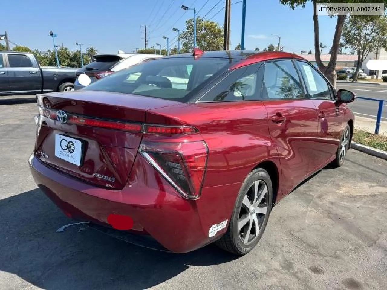 2017 Toyota Mirai VIN: JTDBVRBD8HA002244 Lot: 74394094