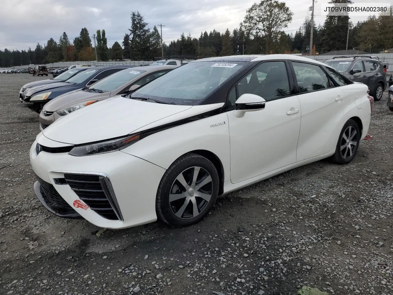 2017 Toyota Mirai VIN: JTDBVRBD5HA002380 Lot: 75235094