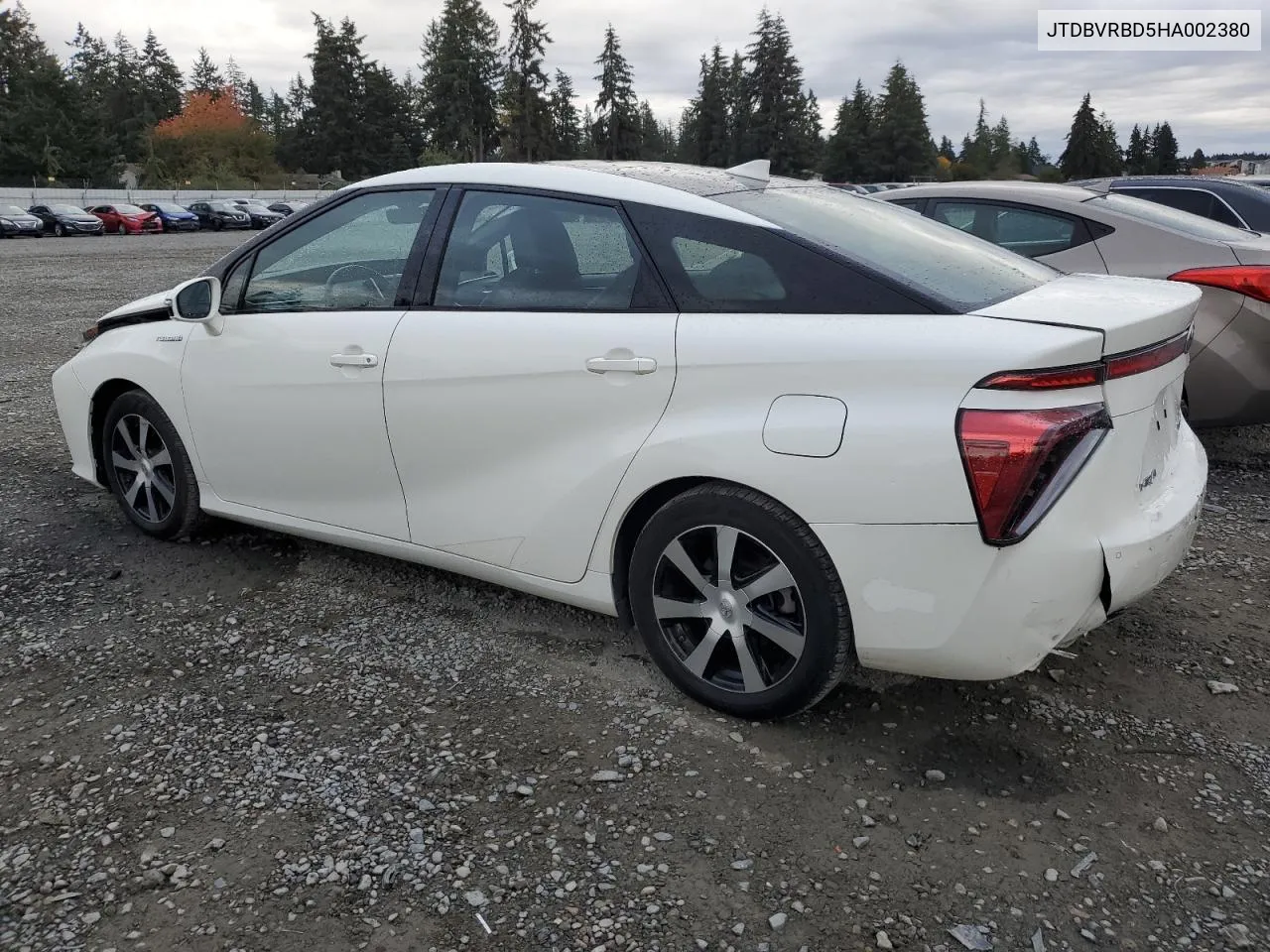 2017 Toyota Mirai VIN: JTDBVRBD5HA002380 Lot: 75235094