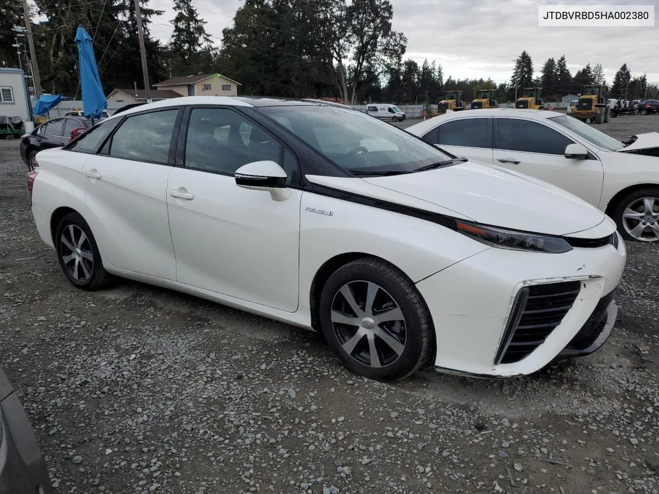 2017 Toyota Mirai VIN: JTDBVRBD5HA002380 Lot: 75235094