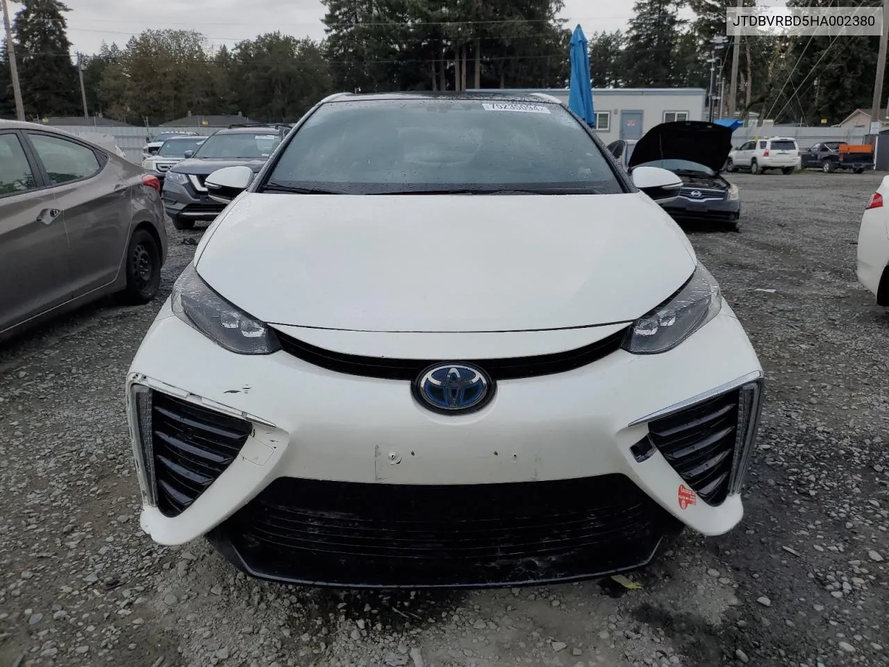 2017 Toyota Mirai VIN: JTDBVRBD5HA002380 Lot: 75235094