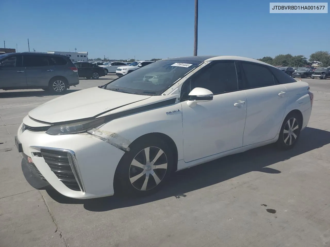 2017 Toyota Mirai VIN: JTDBVRBD1HA001677 Lot: 77991444