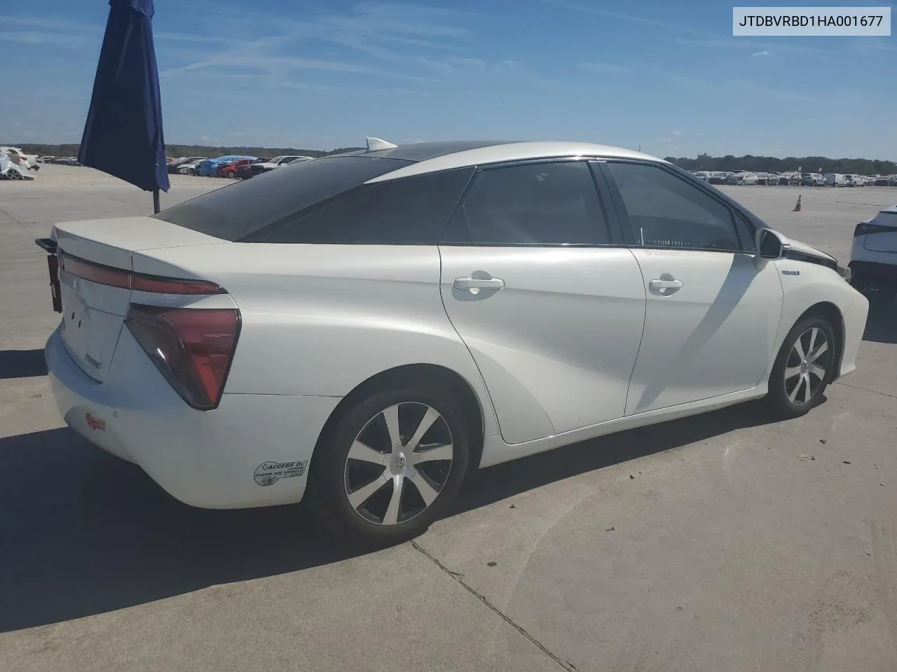 2017 Toyota Mirai VIN: JTDBVRBD1HA001677 Lot: 77991444