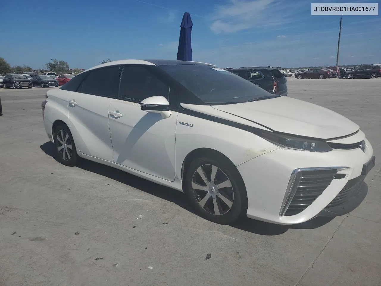 2017 Toyota Mirai VIN: JTDBVRBD1HA001677 Lot: 77991444