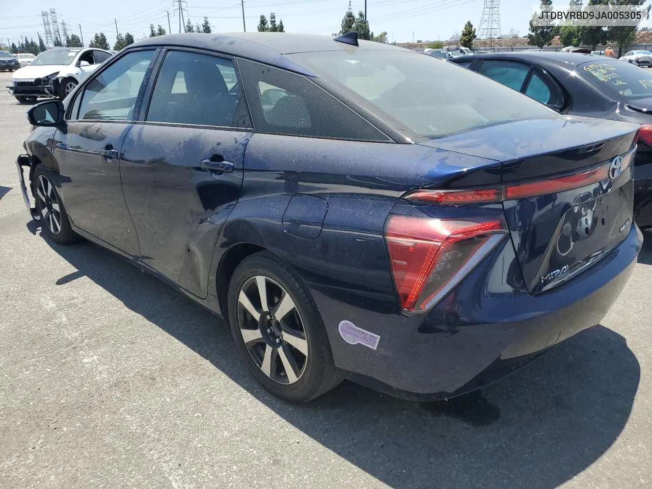 2018 Toyota Mirai VIN: JTDBVRBD9JA005305 Lot: 61135534