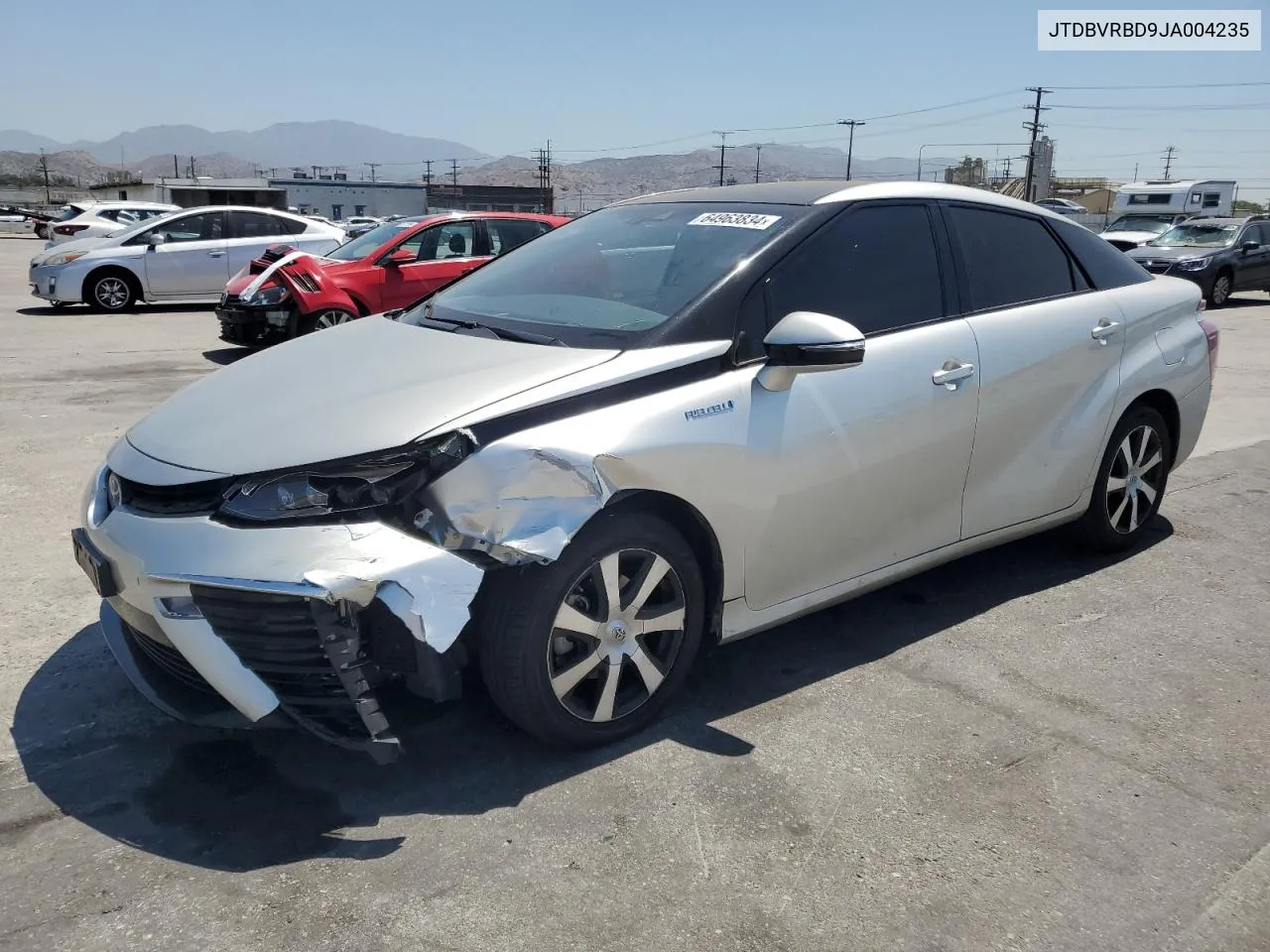 2018 Toyota Mirai VIN: JTDBVRBD9JA004235 Lot: 64963834