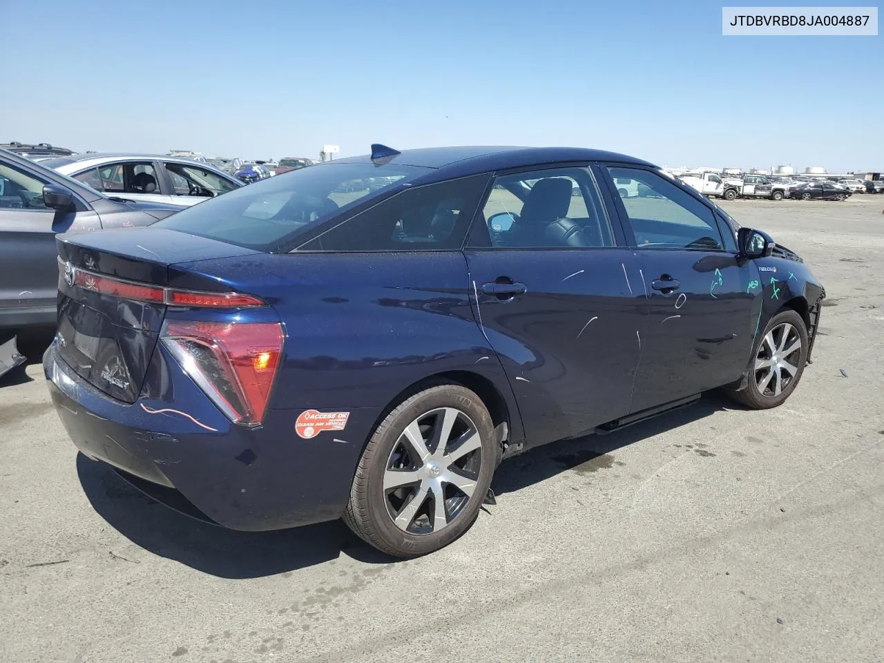 2018 Toyota Mirai VIN: JTDBVRBD8JA004887 Lot: 69701454