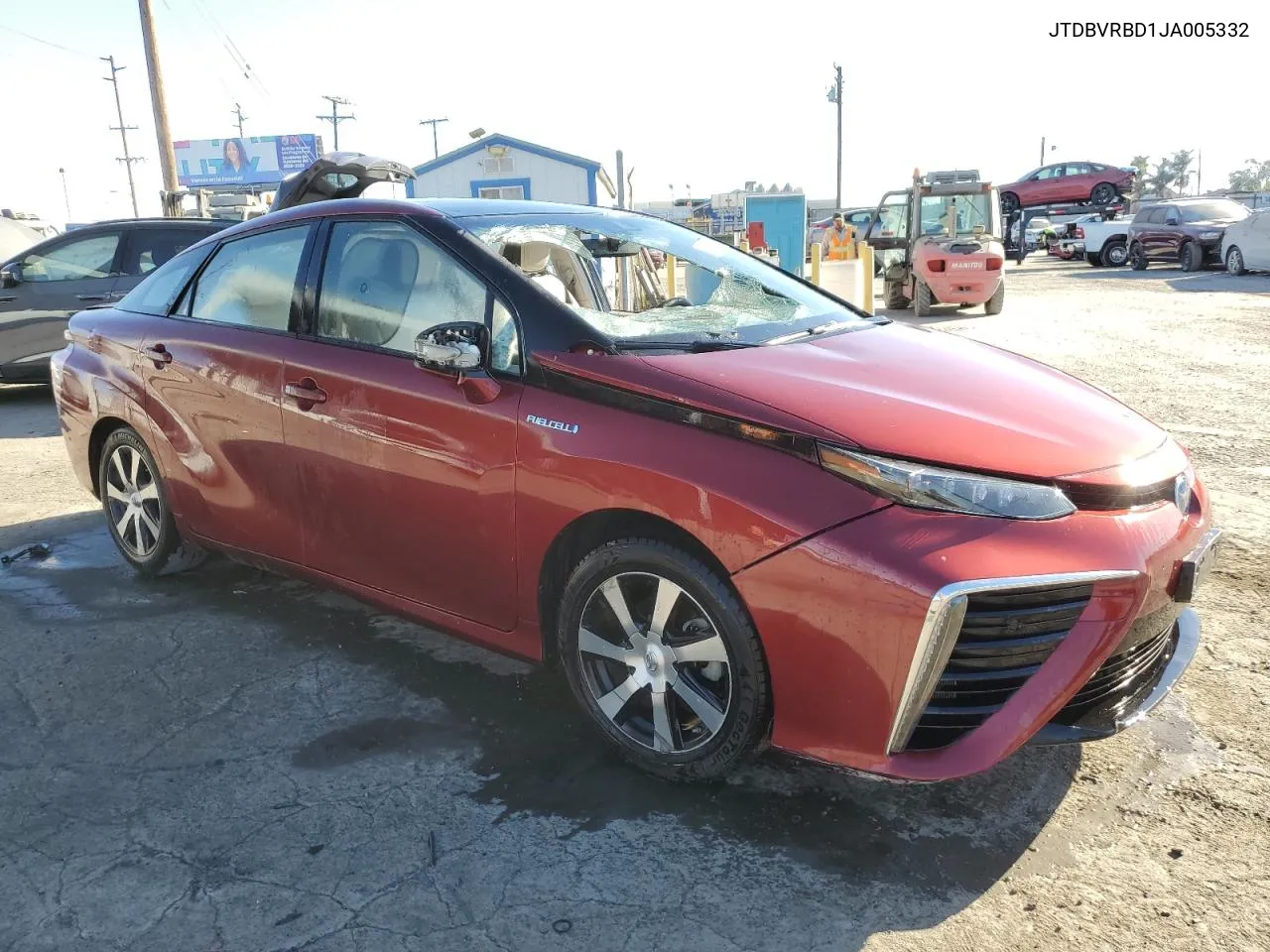 2018 Toyota Mirai VIN: JTDBVRBD1JA005332 Lot: 70629104