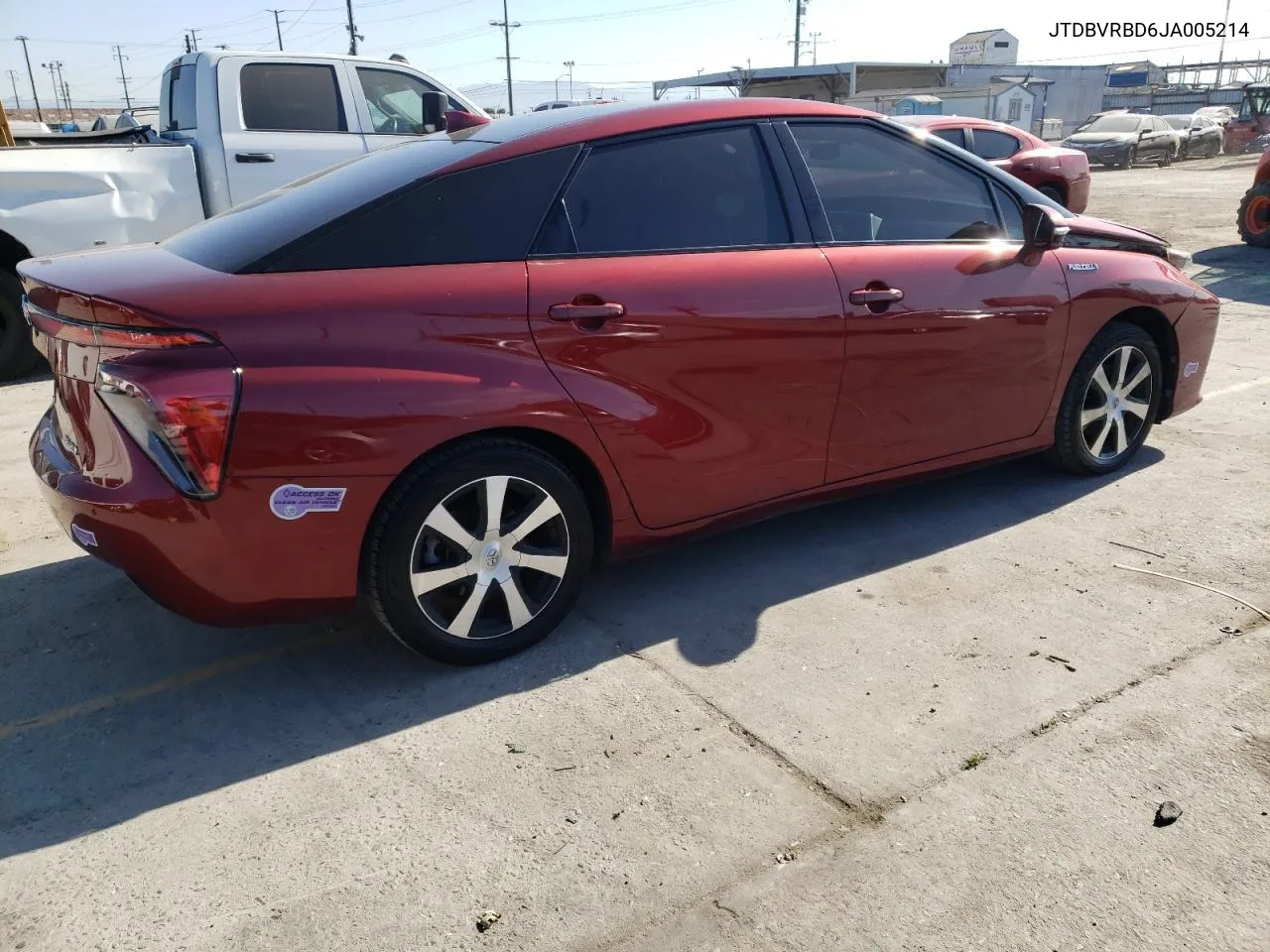 JTDBVRBD6JA005214 2018 Toyota Mirai